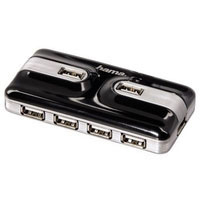 Hama USB 2.0 Hub 1:7, black/silver (00049018)